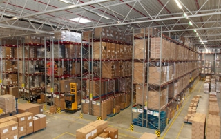 Das Lager des Standortes Erkrath des Fulfillment Dienstleisters Wir Packen's